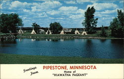 Greetings from Pipestone,Minnesota Postcard