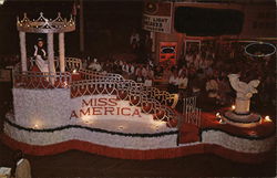 Miss Amercia Pageant Float Atlantic City, NJ Postcard Postcard Postcard