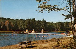 The Lake at Camp Beisler Port Murray, NJ Postcard Postcard Postcard