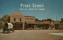 Front Street, Boot Hill Dodge City, KS Postcard Postcard Postcard