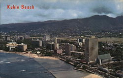 Aerial View of Kuhio Beach Waikiki, HI Postcard Postcard Postcard