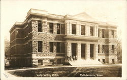 Library B.U. Baldwin, KS Postcard Postcard Postcard