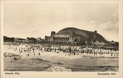 Atlantic City, Convention Hall New Jersey Postcard Postcard Postcard