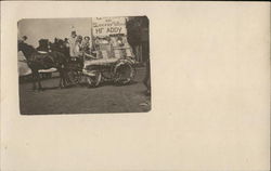 4th of July Wagon in Parade Postcard