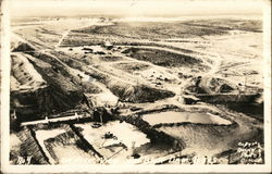 Aerial View of Red Bluff Dam Orla, TX Postcard Postcard Postcard