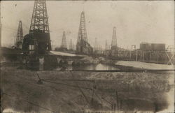 Field of Oil Wells Postcard