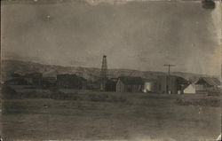 Oil Well on Farm Postcard