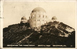 Observatory and Planetarium, Griffith Park Postcard