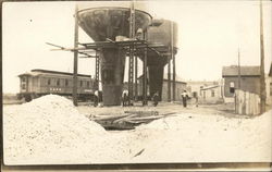 Grain Elevators at Railway South Pekin, IL Postcard Postcard Postcard