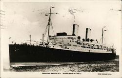 Canadian Pacific S.S. "Duchess of Atholl" Postcard