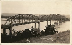 Bridge Over the Mississippi River on SC Highway South Dakota Postcard Postcard Postcard