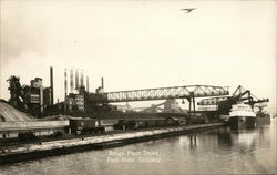 Rouge Plant Docks, Ford Motor Company Postcard