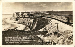 Along the Shore of the Pacific Ocean Railroad (Scenic) Postcard Postcard Postcard