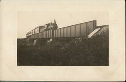 Train on Bridge Railroad (Scenic) Postcard Postcard Postcard