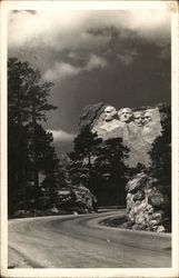 Mount Rushmore from the Road Postcard