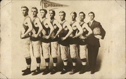 Lebanon Basketball Team Postcard