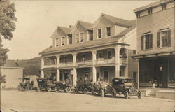 The Commercial Hotel, Auto Club Richmondville, NY Postcard Postcard Postcard