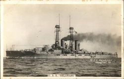 U.S.S. Delaware Navy Postcard Postcard Postcard