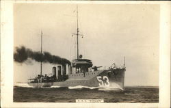 U.S.S. Winslow Postcard