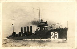 U.S.S. Burrows Navy Postcard Postcard Postcard