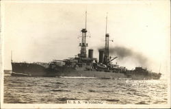 U.S.S. Wyoming Postcard