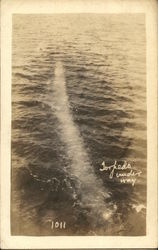 Torpedo Under Way Postcard