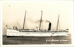 S.S. "Manitoba" of Canada Steamers Postcard Postcard Postcard