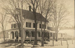 Residence in Winter Buildings Postcard Postcard Postcard