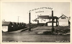 On The Beach Cottages, Entrance Oceanlake, OR Postcard Postcard Postcard