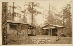 Mrs. Church's Cabins, Singing Pines Camp Postcard