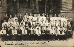 Frank's Graduating Class 1920 Postcard