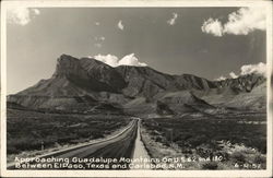 Approaching Guadalupe Mountains on US 62 and 180 El Paso, TX Postcard Postcard Postcard