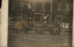 Street Scene with Harness Shop Postcard