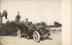 Man Driving Car Postcard