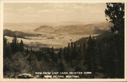 View from Lost Cabin Frontier Town Helena, MT Postcard Postcard Postcard