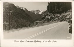 Scenic Hope-Princeton Highway at 25 Mile Point Postcard