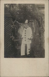 Man Dressed as a Clown Circus Postcard Postcard Postcard