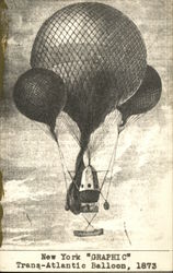 New York "Graphic" Trans-Atlantic Balloon, 1873 Postcard