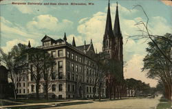 Marquette University and Gesu Church Postcard