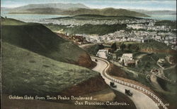 Golden Gate from Twin Peaks Boulevard Postcard