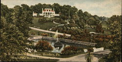 M.S. Hershey's Residence Postcard