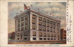 Home of the Topeka Daily Capital Kansas Postcard Postcard Postcard