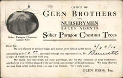 Office of Glen Brothers Inc. Advertising Postcard Postcard Postcard