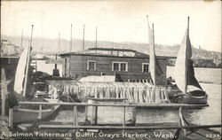 A Salmon Fisherman's Outfit Grays Harbor, WA Postcard Postcard Postcard