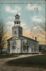 Old First Congregational Church Bennington, VT Postcard Postcard Postcard