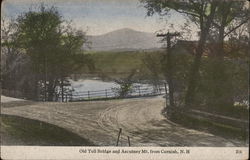 Old Toll bridge and Ascutney Mt. Postcard