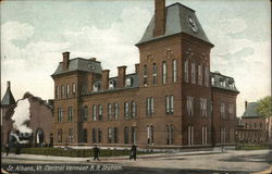 Central Vermont R.R. Station St. Albans, VT Postcard Postcard Postcard