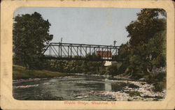 Middle Bridge Woodstock, VT Postcard Postcard Postcard