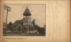 View of Methodist Church Postcard