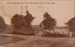 Mississippi River from Indian Mound Park St. Paul, MN Postcard Postcard Postcard